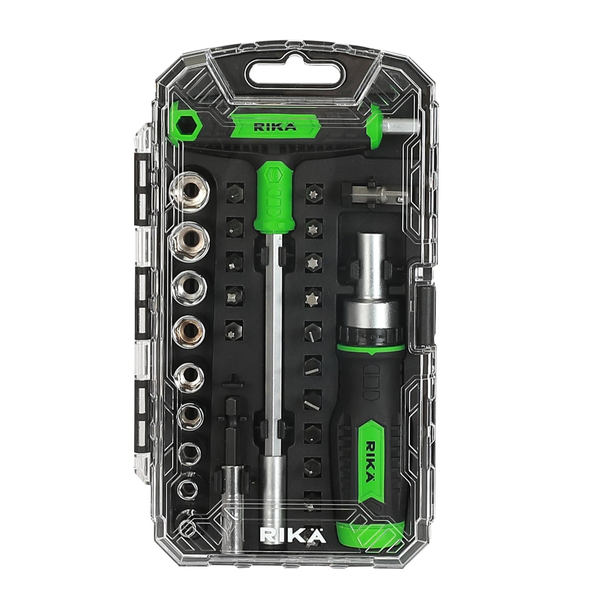 Rikä 29-Piece Professional Ratchet Screwdriver and Bit Set